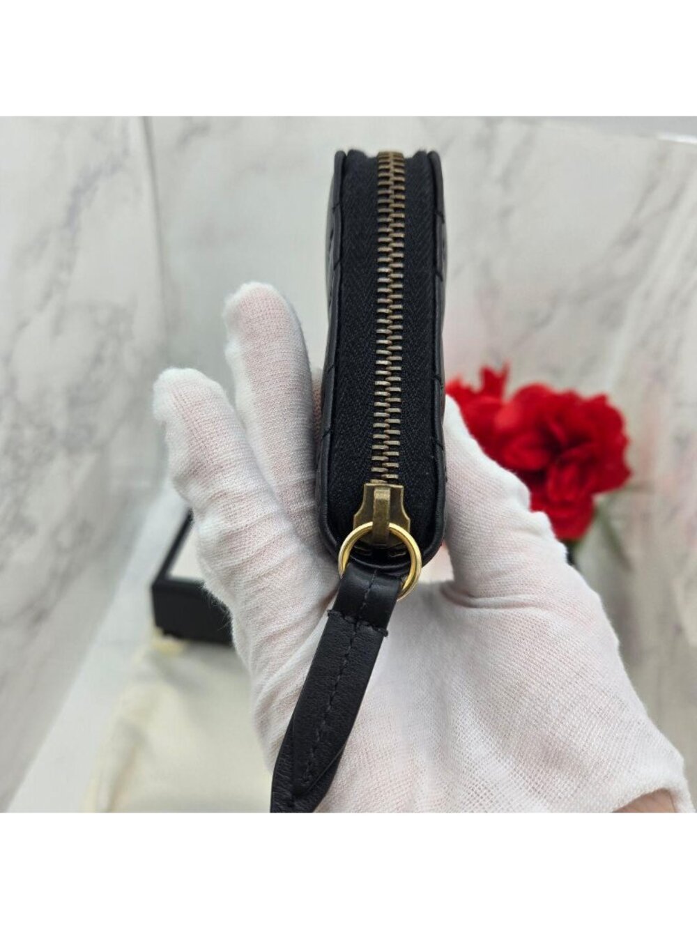 Gucci Wallet GG Marmont Quilted Black - Picture 10 of 14